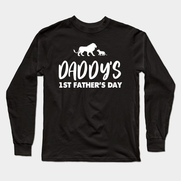 First father's day gift Long Sleeve T-Shirt by Birdies Fly